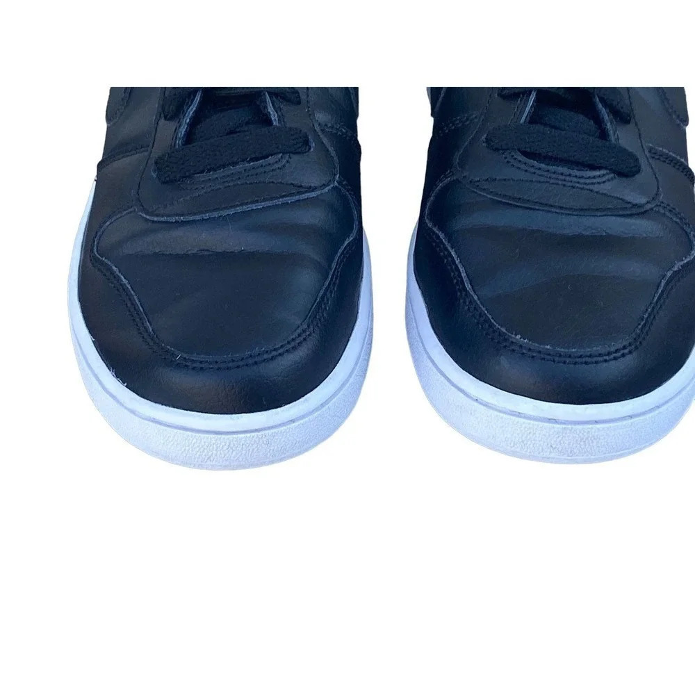 Nike Ebernon Womens Low Top Size 6.5 Athletic Black White Casual Sneakers - Picture 5 of 11